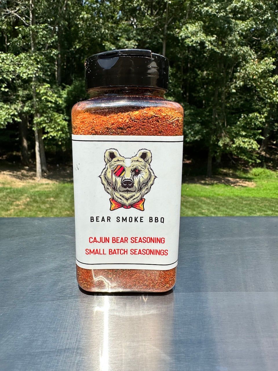 This is the Bear's take on Cajun Seasoning.  after spending almost 4 years living in New Orleans the Bear fell in love with the spice and flavor of cajun cooking.   All of our Hand Crafted BBQ Rubs and Seasoning Blends perfect for everyday use not just for barbecue are made with the highest quality ingredients. No Additives, No Preservatives, No MSG, Gluten Free, Vegan! Only the good stuff!